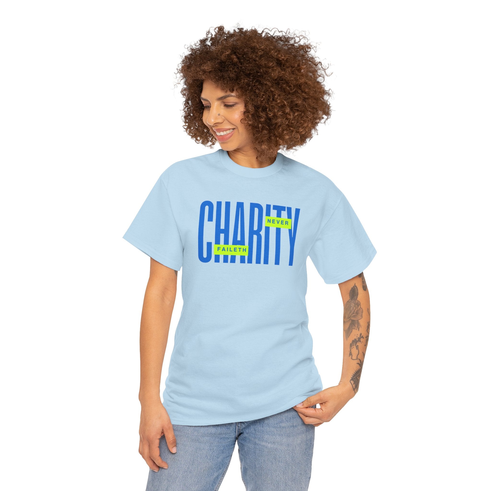 Charity Never Faileth Tee — Christian Tee