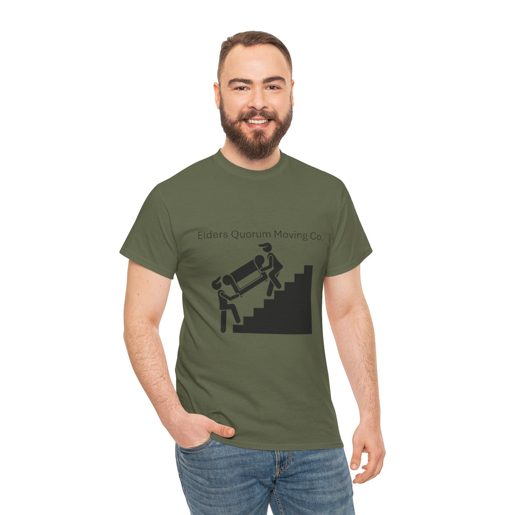 Elders Quorum Moving Co. Tee — Funny Church Service Volunteer Shirt