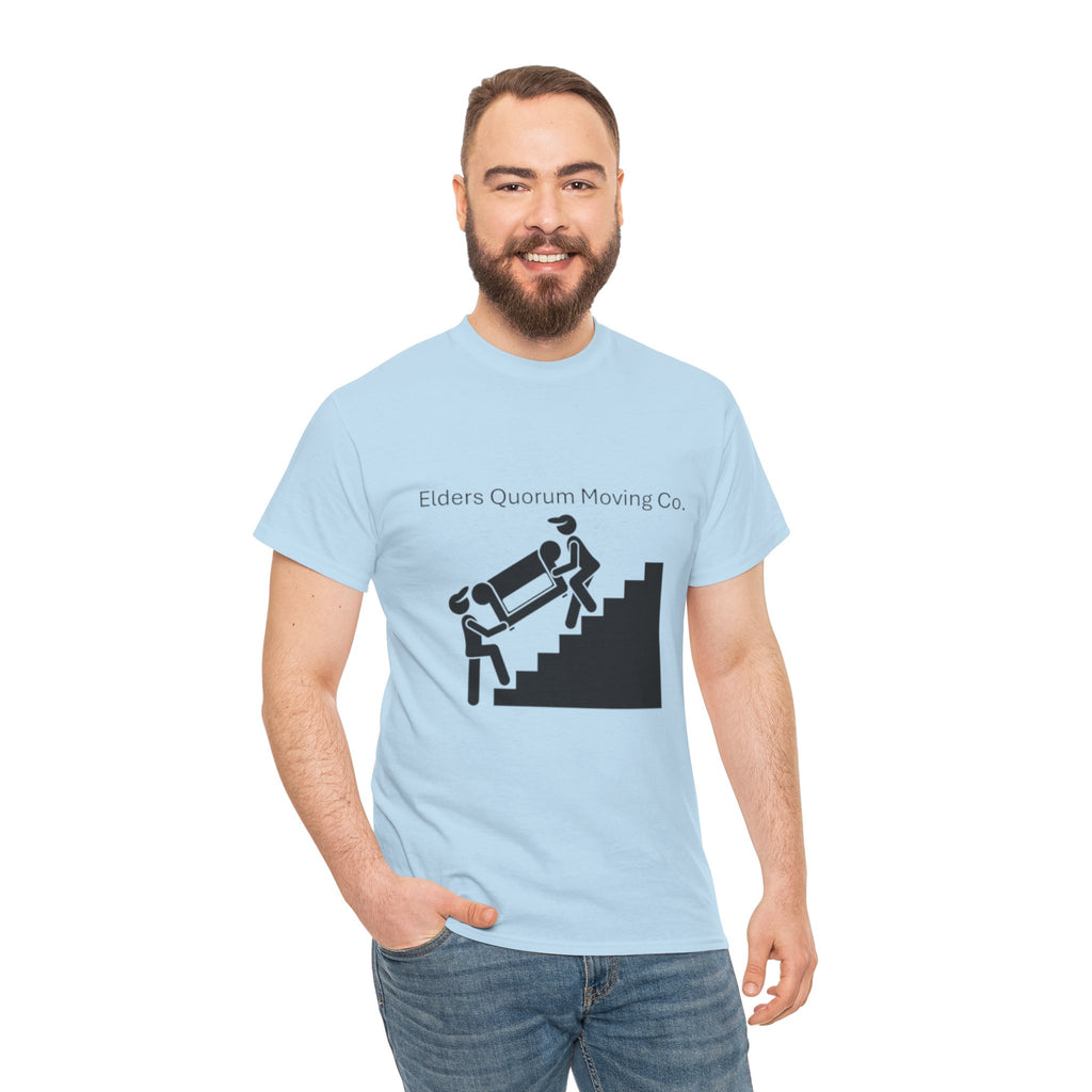 Elders Quorum Moving Co. Tee — Funny Church Service Volunteer Shirt