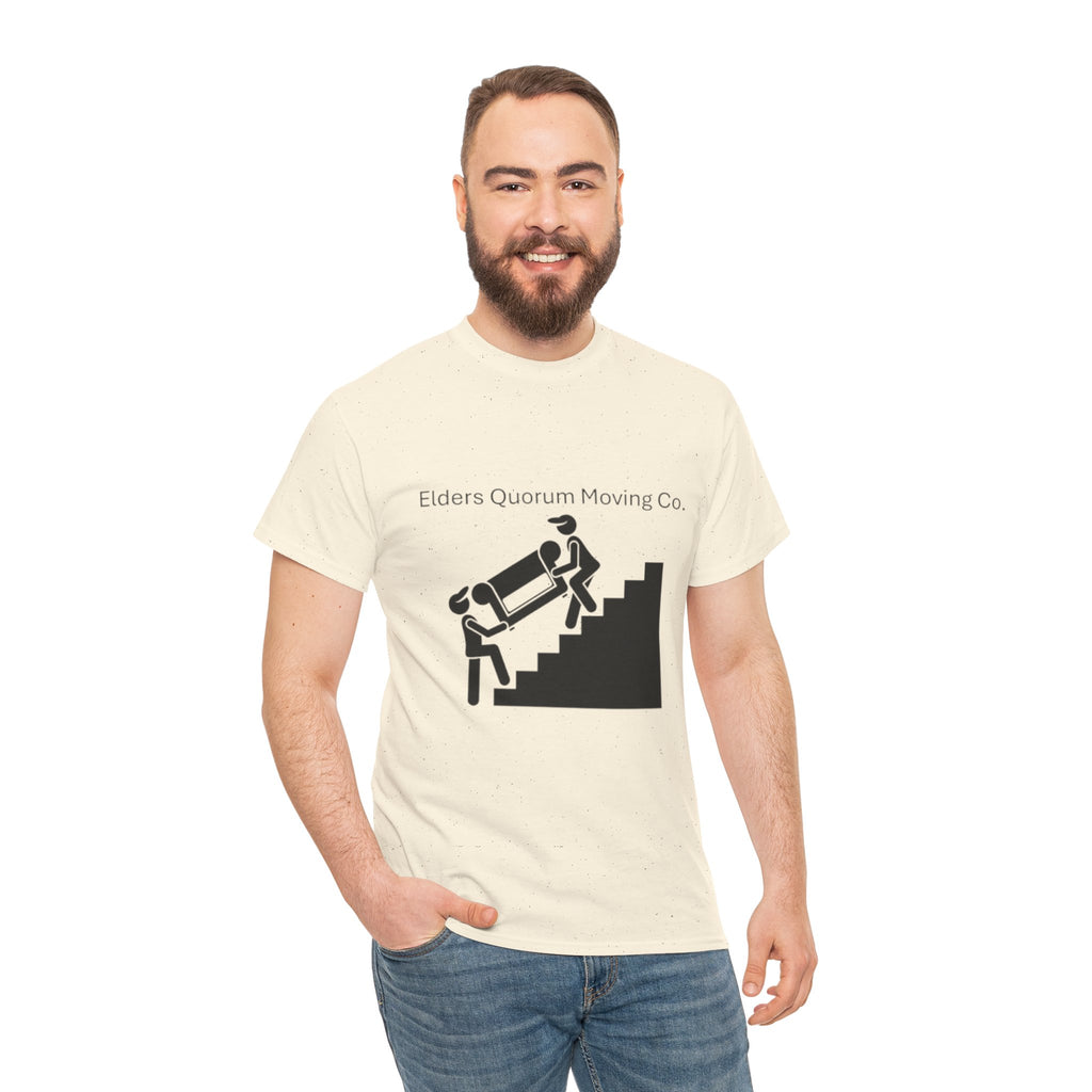 Elders Quorum Moving Co. Tee — Funny Church Service Volunteer Shirt