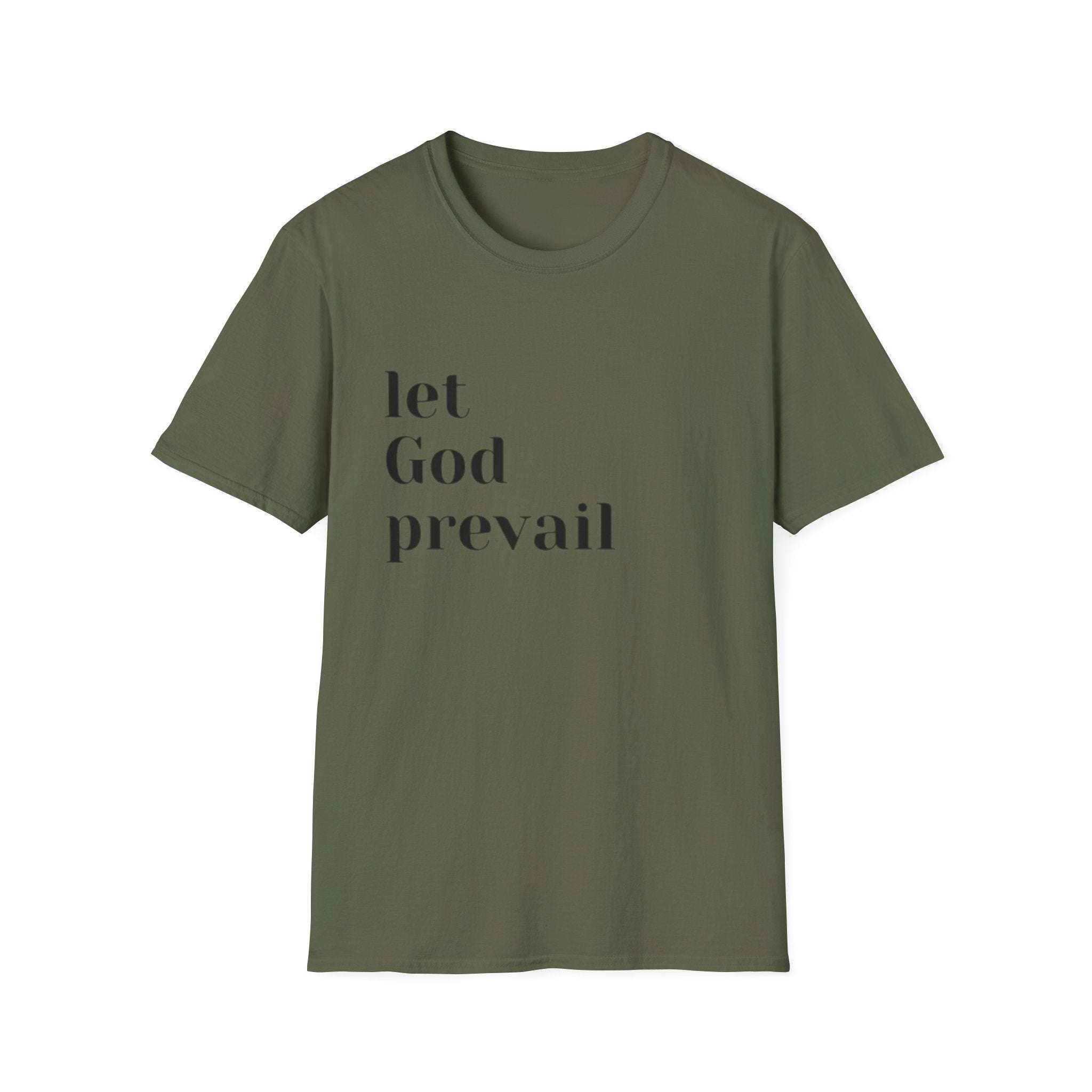 Let God Prevail T‑Shirt — Inspirational Christian Faith Tee