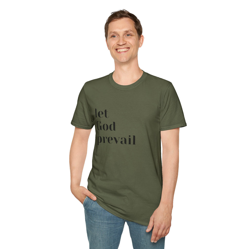 Let God Prevail T‑Shirt — Inspirational Christian Faith Tee