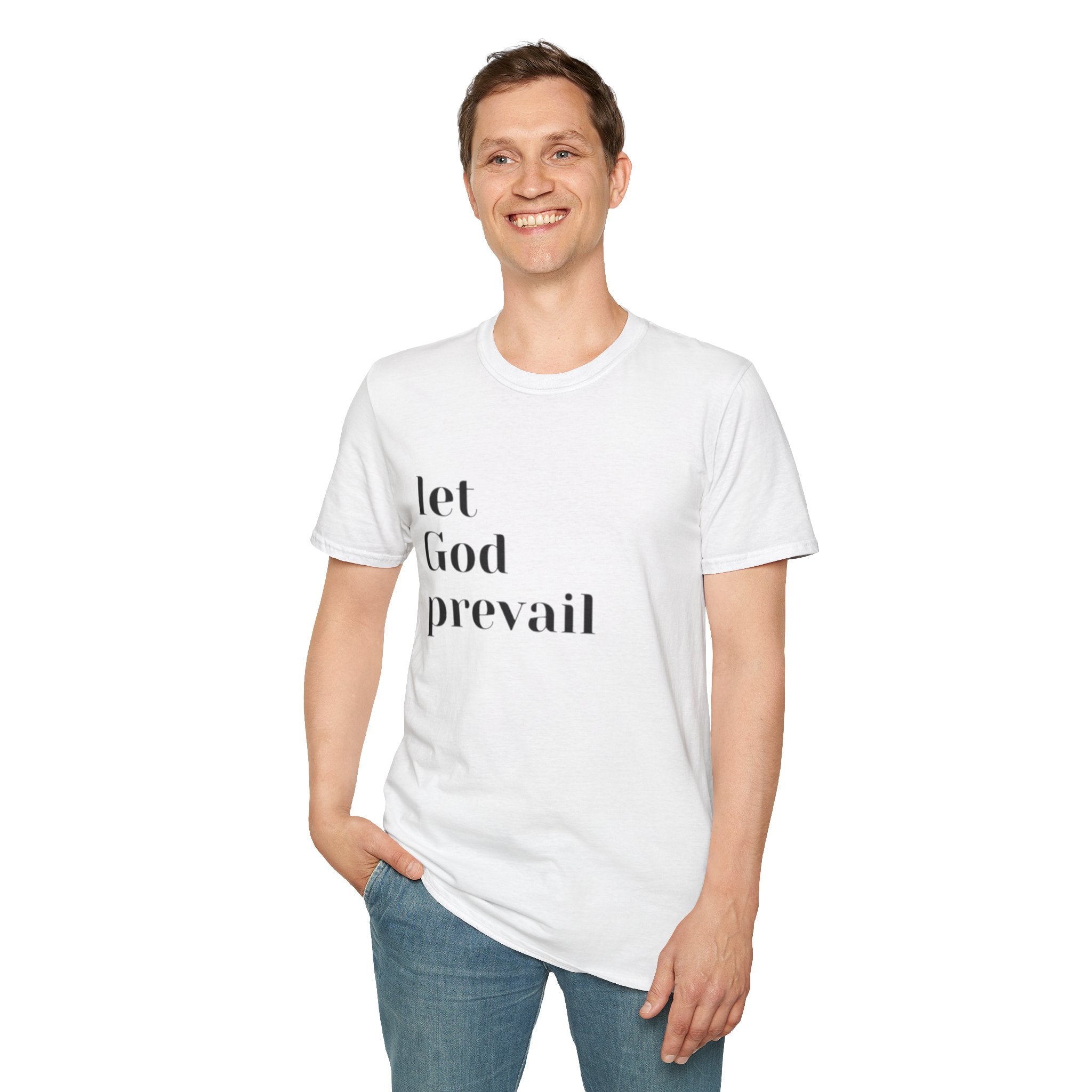 Let God Prevail T‑Shirt — Inspirational Christian Faith Tee