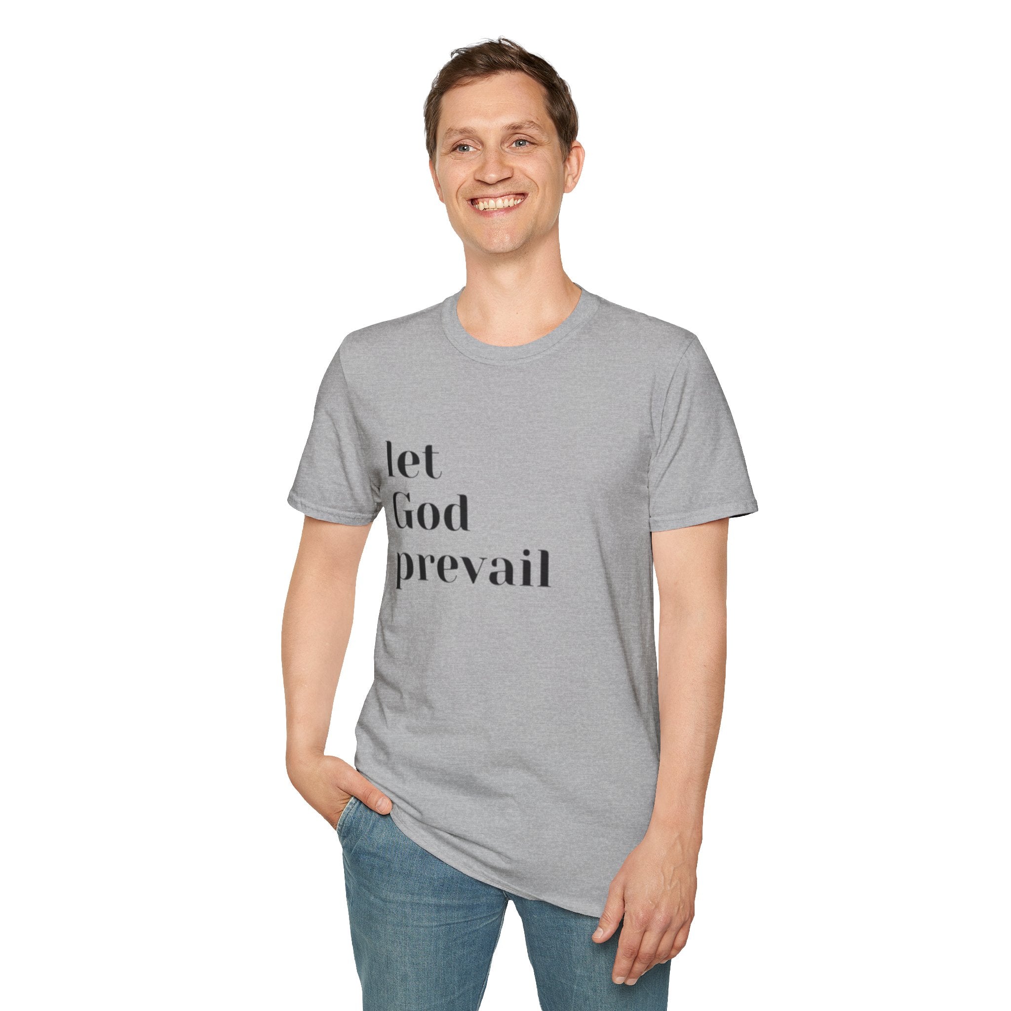Let God Prevail T‑Shirt — Inspirational Christian Faith Tee