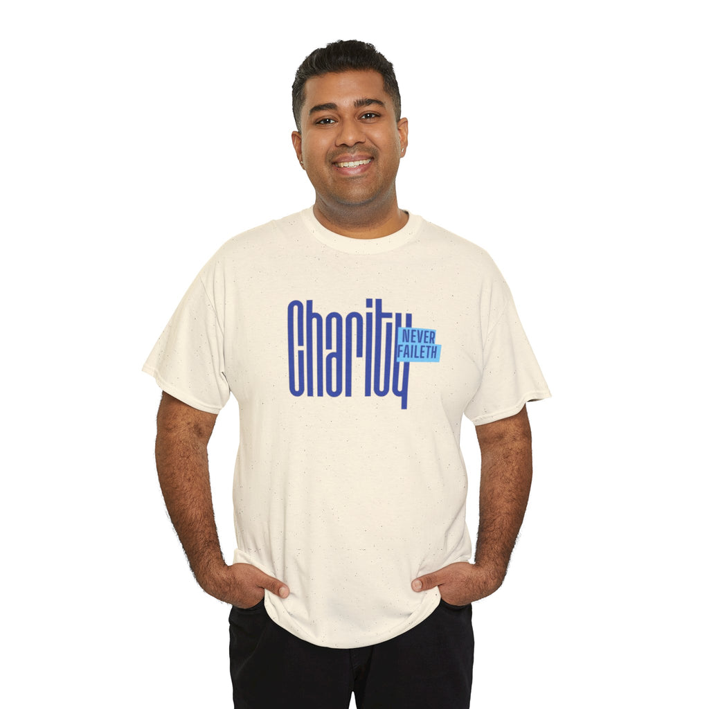 Charity Never Faileth T-Shirt – Faith-Based Tee