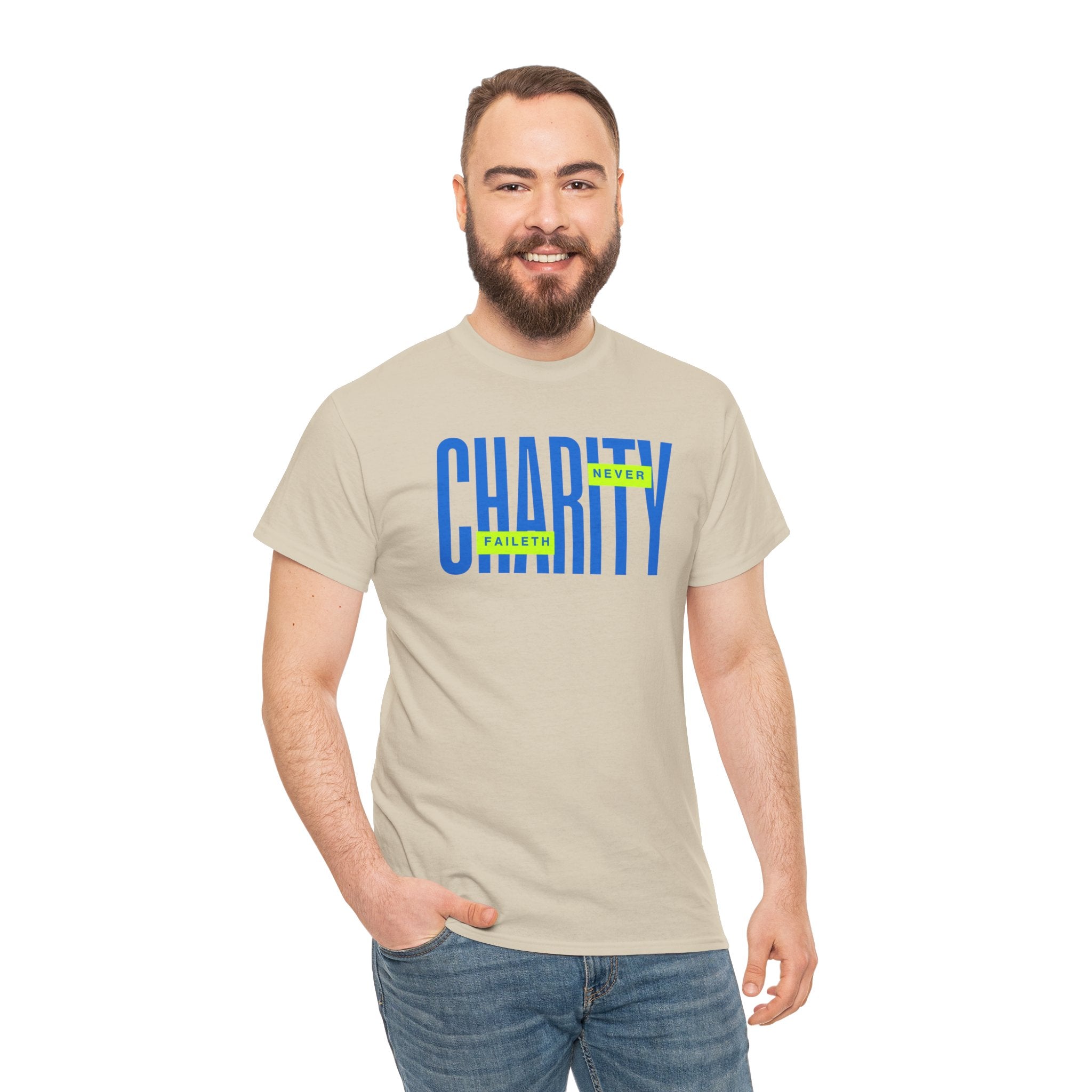 Charity Never Faileth Tee — Christian Tee